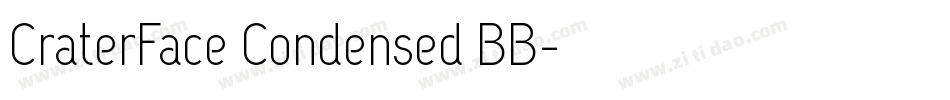 CraterFace Condensed BB字体转换
